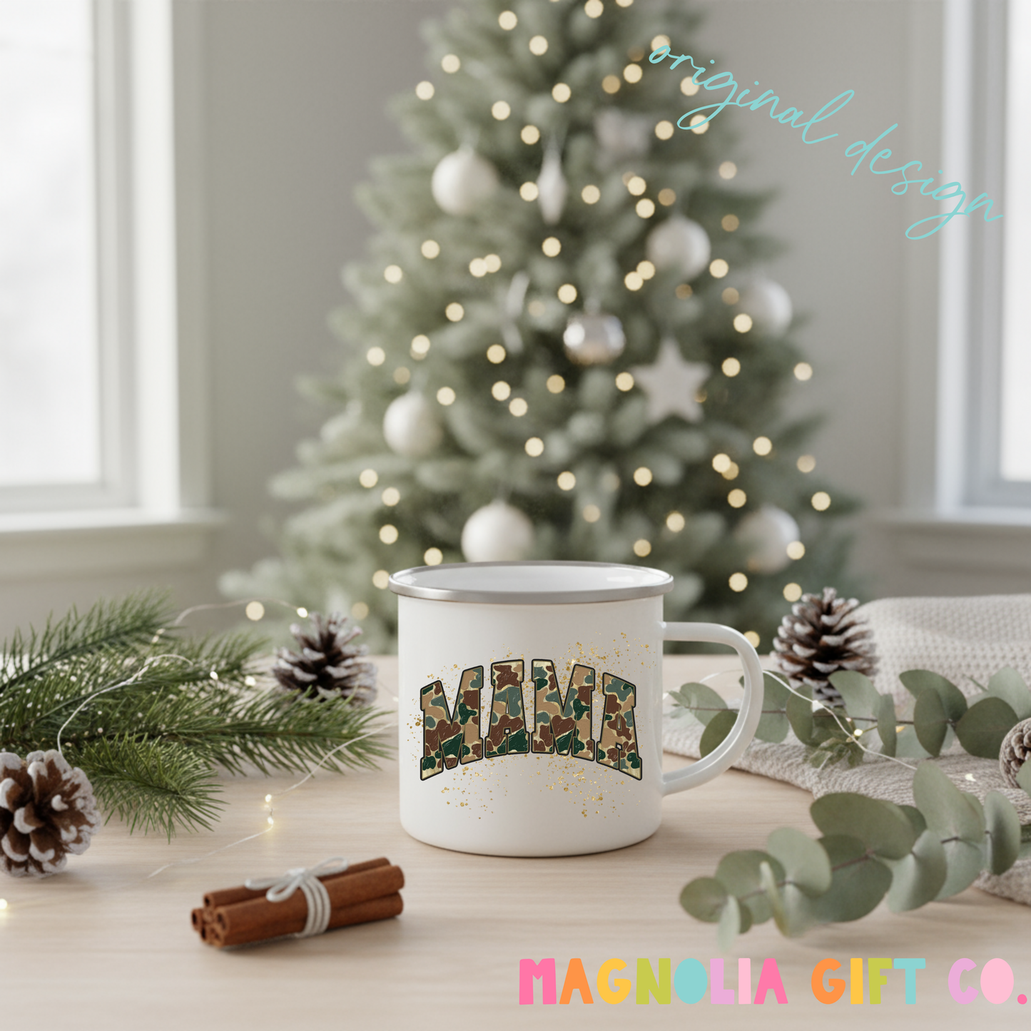 Camo Varsity Mama Coffee Mug