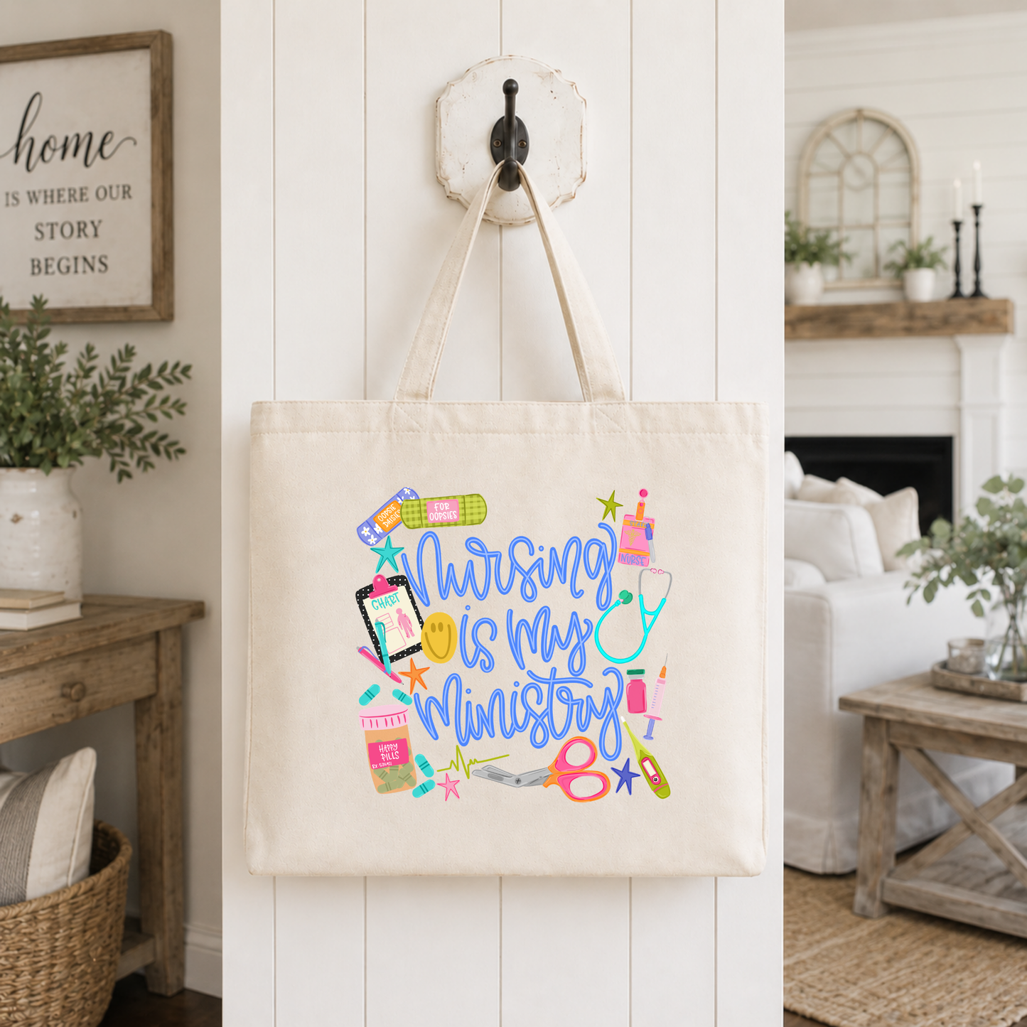 Nursing Is My Ministry Tote Bag