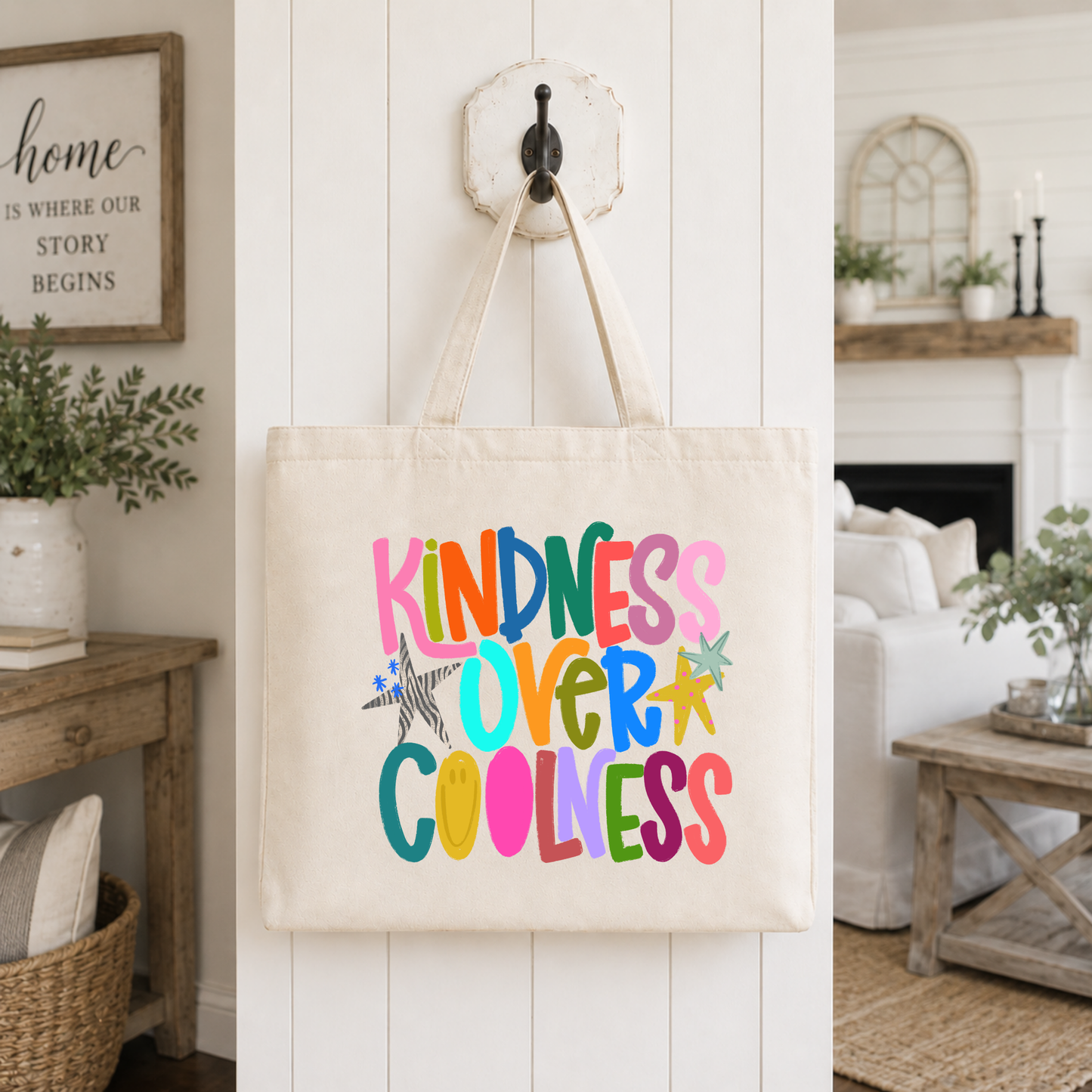Kindness Over Coolness Tote Bag