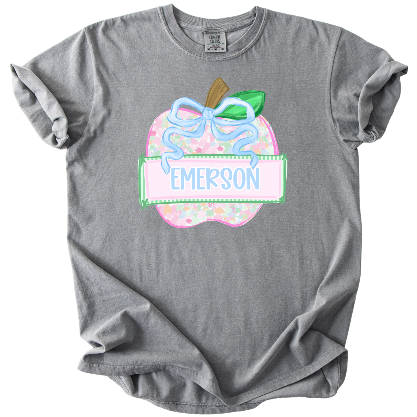 Floral Apple Name Tee