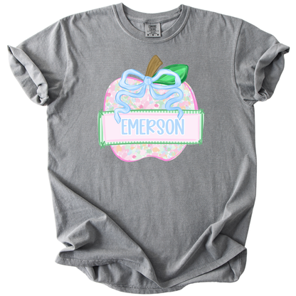 Floral Apple Name Tee