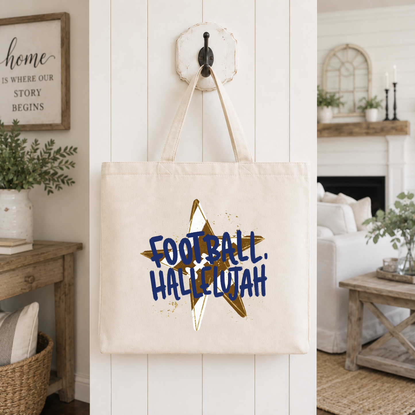 Football Hallelujah Tote Bag