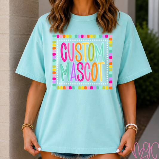 Color Pop-Custom Mascot Tee