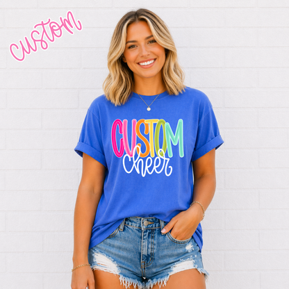 Color Pop-Custom Cheer Tee