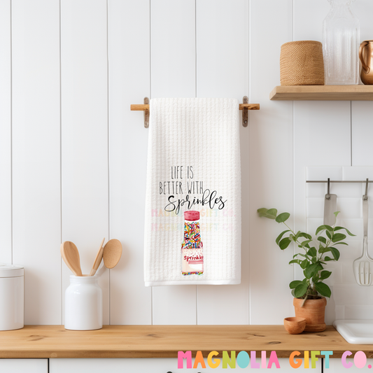 Better With Sprinkles Tea Towel