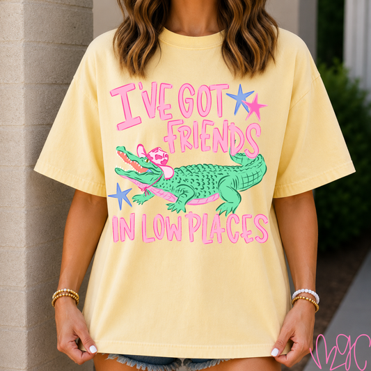 Friends In Low Places (Gator) Tee