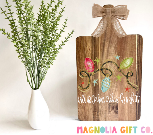 All Is Calm Cutting Board