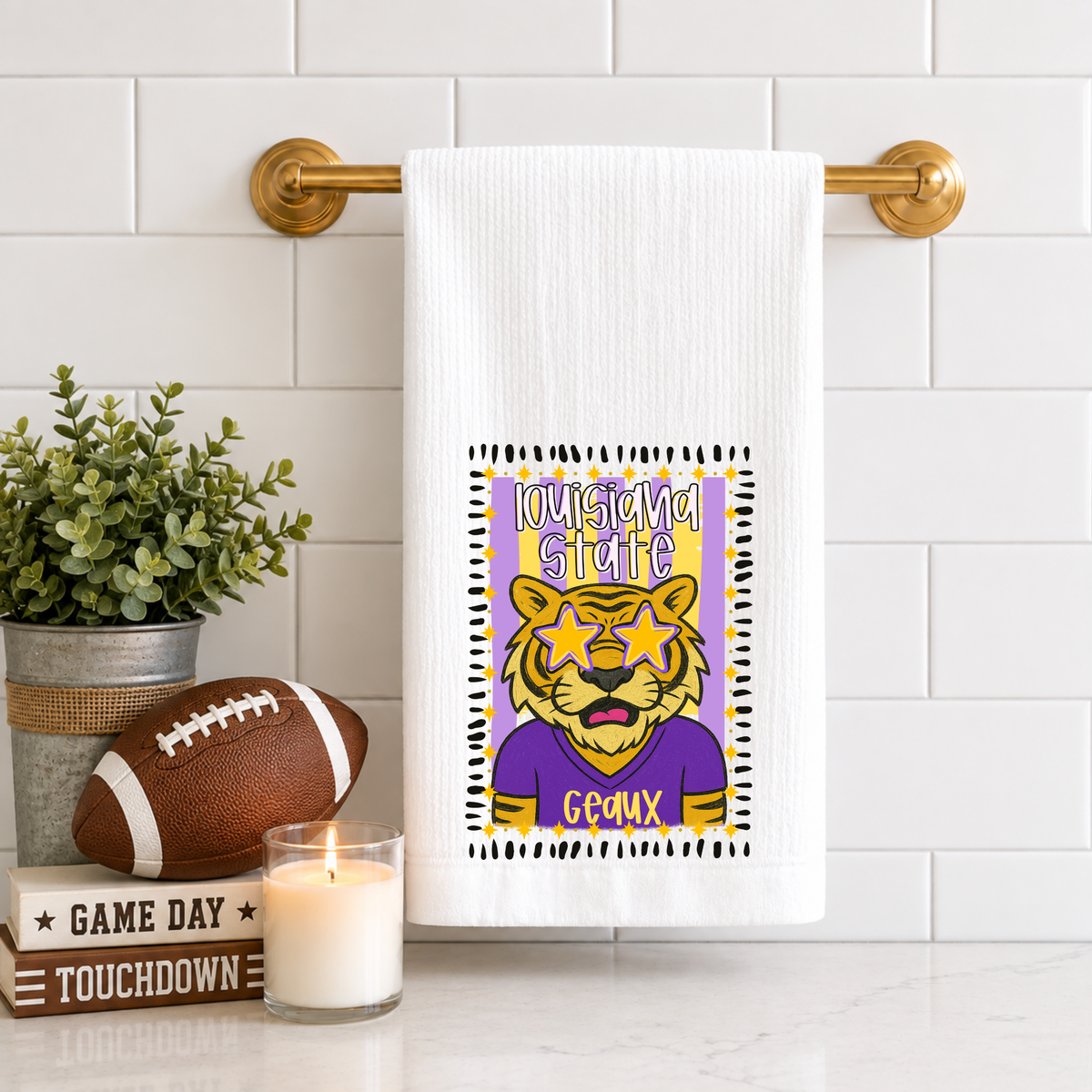 Tigers Portrait Tea Towel