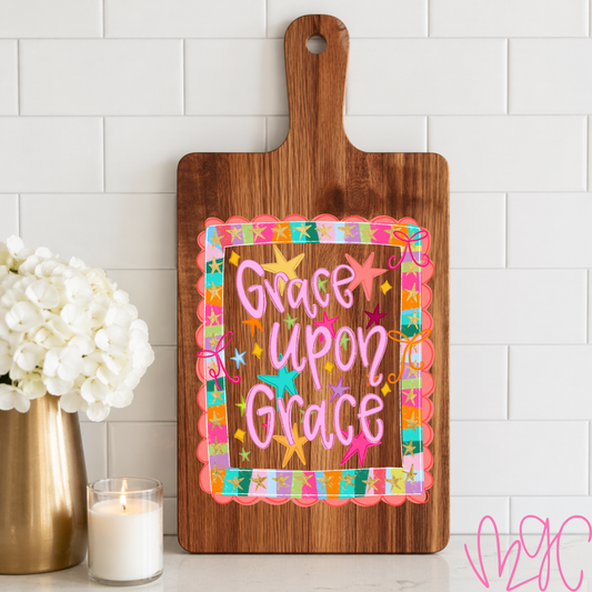 Grace Upon Grace Cutting Board