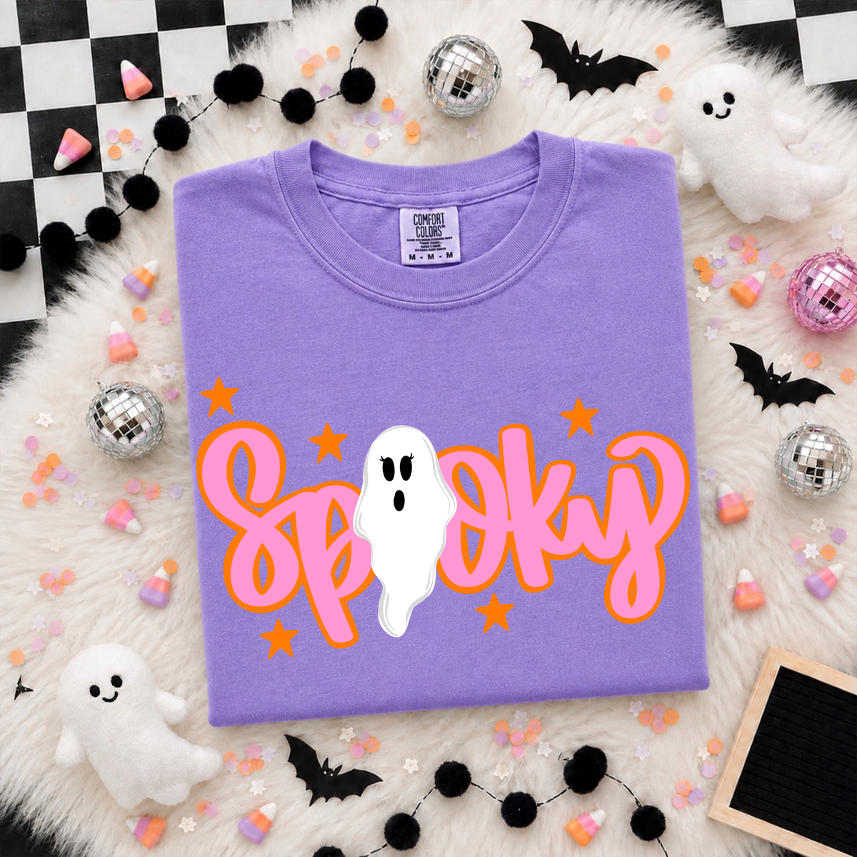 Pink Spooky Ghost Tee