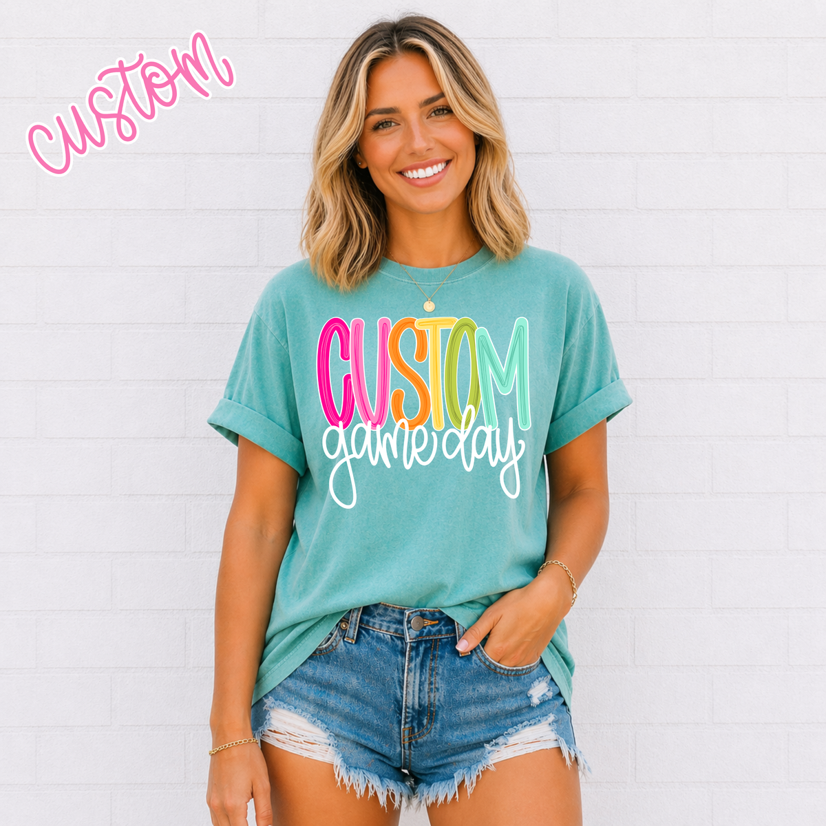Color Pop-Custom Game Day Tee