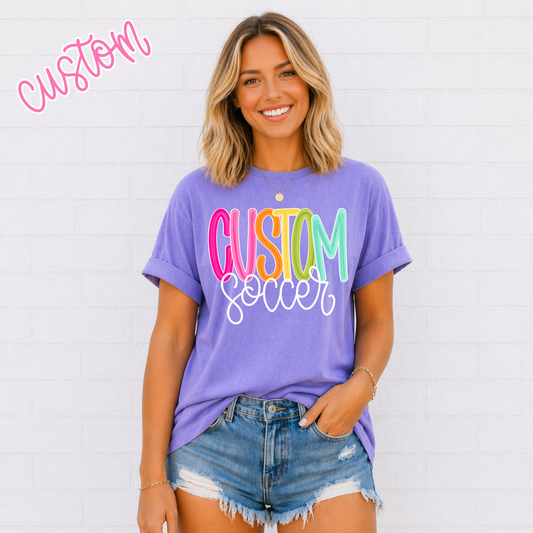 Color Pop-Custom Soccer Tee