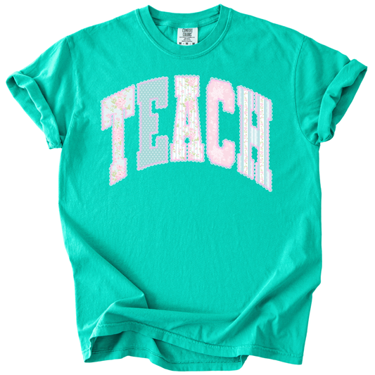 Floral Teach Tee