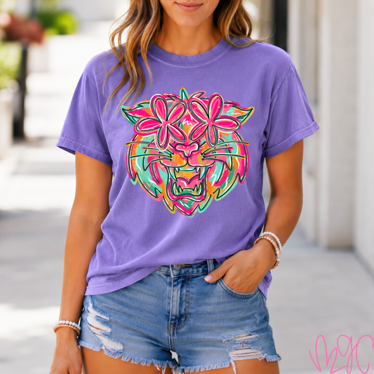 Bright Floral Wildcats Tee