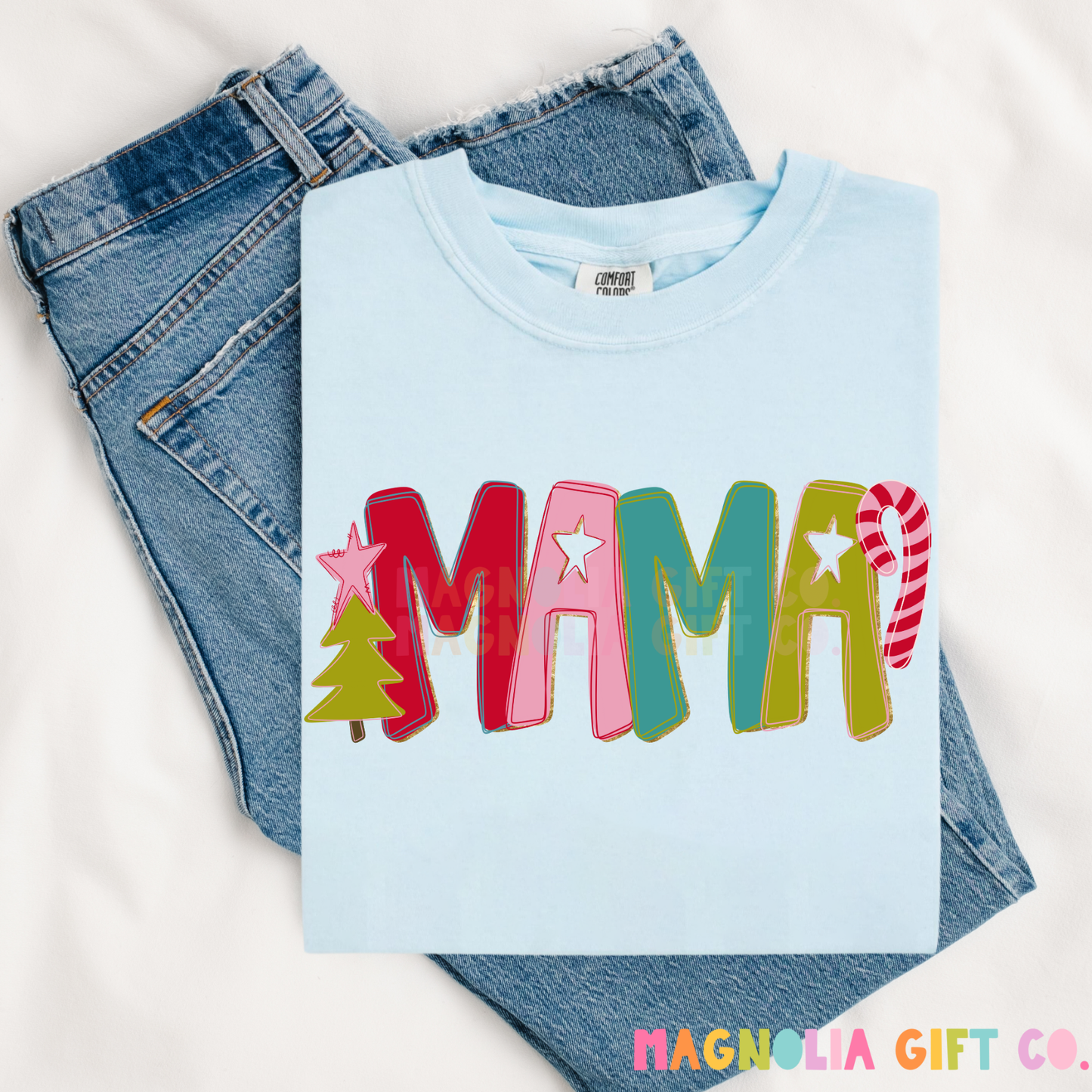 Christmas Doodle Family Title Tee