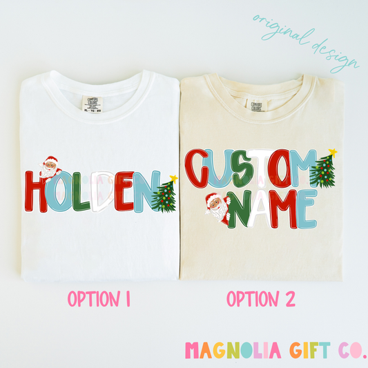 Christmas Name Tee