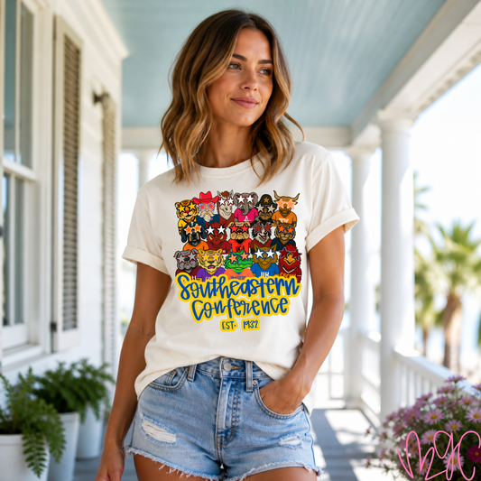 SEC Mascots Tee