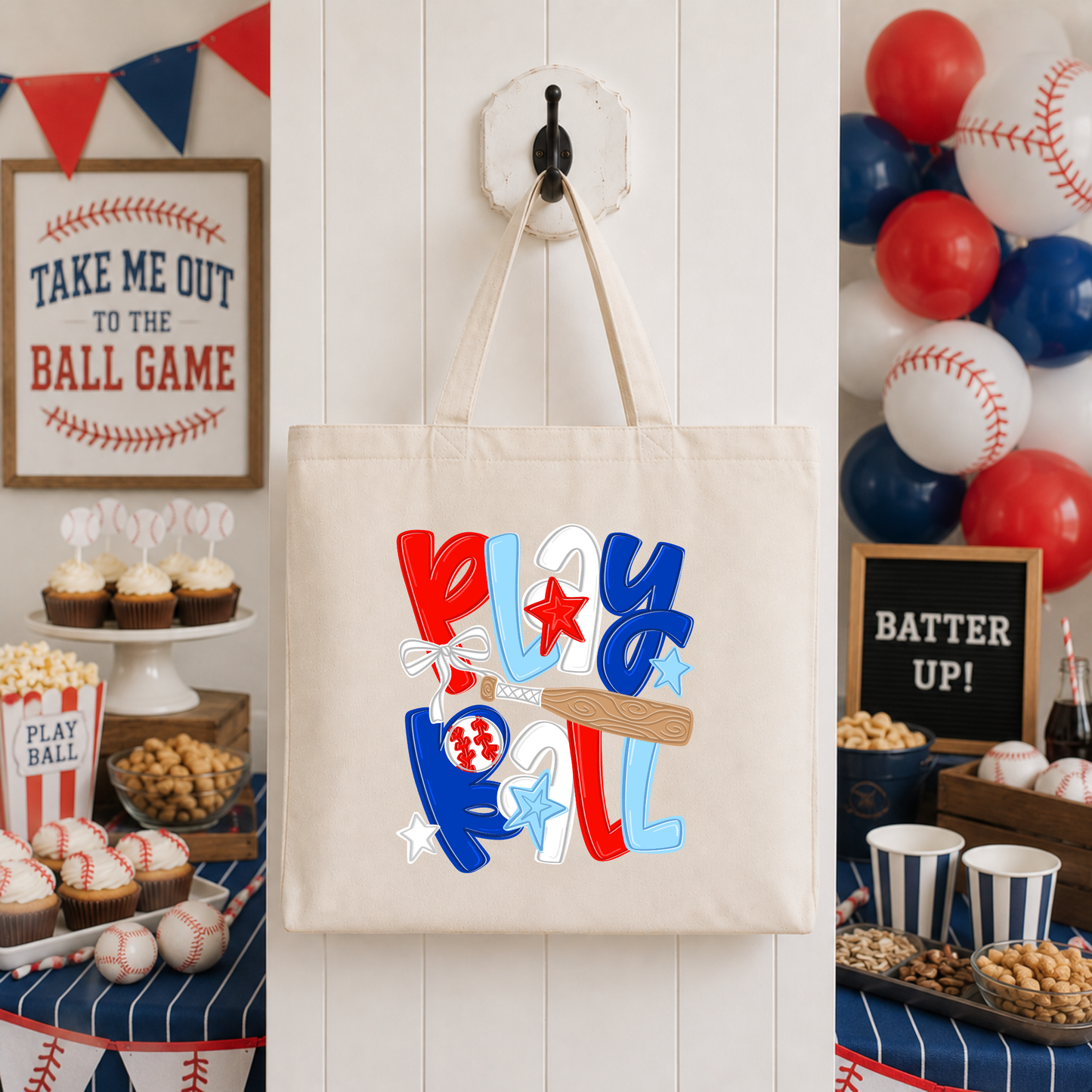 Play Ball (Baseball) Tote Bag