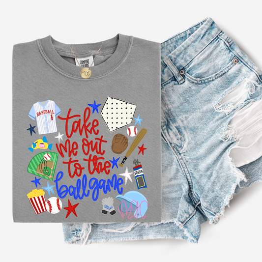 Ballgame Doodles Tee (Baseball)