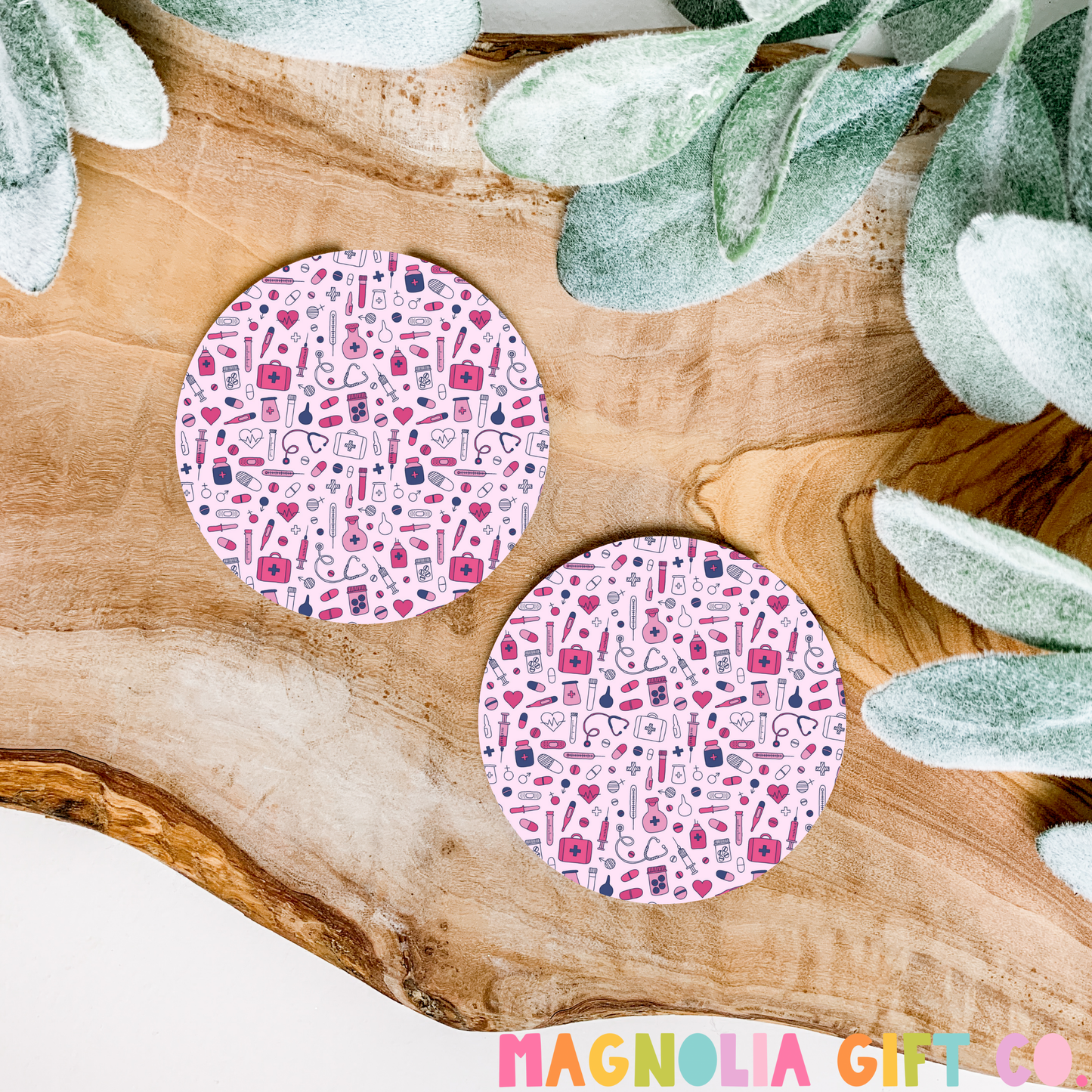 Nurse Clip Art Car Coasters