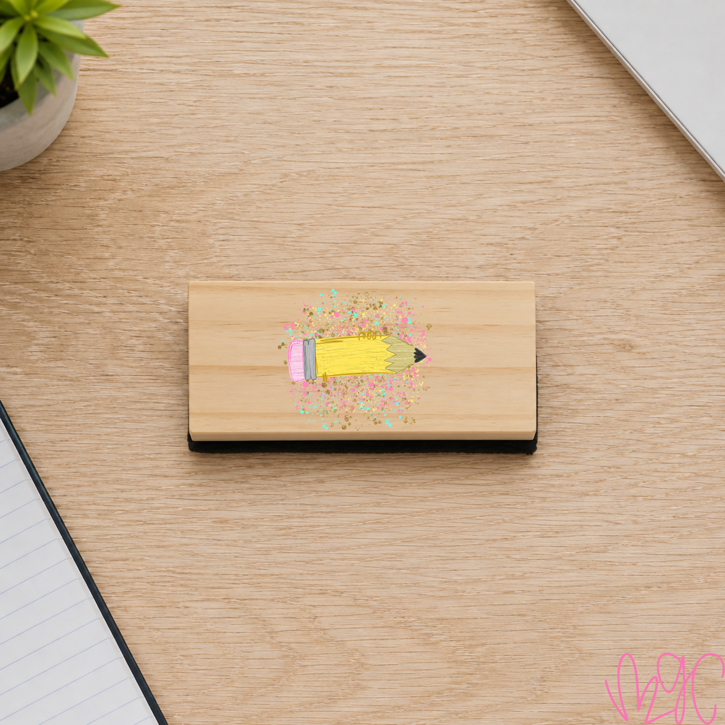 Confetti Pencil Eraser