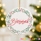Blessed Holly Wreath Ornament