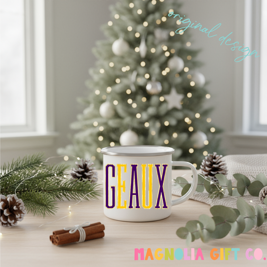 Tall Varsity Geaux Coffee Mug