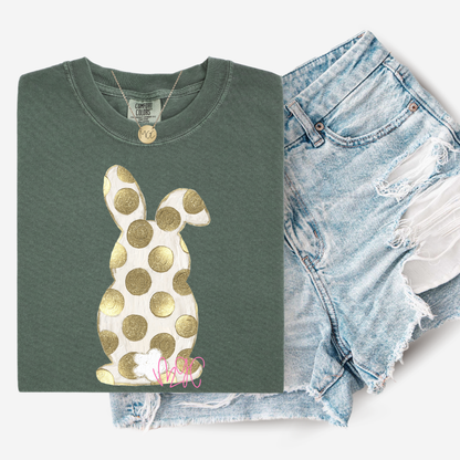 Gold Dot Bunny Tee