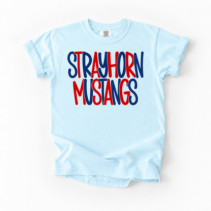 Bubble Strayhorn Mustangs Tee