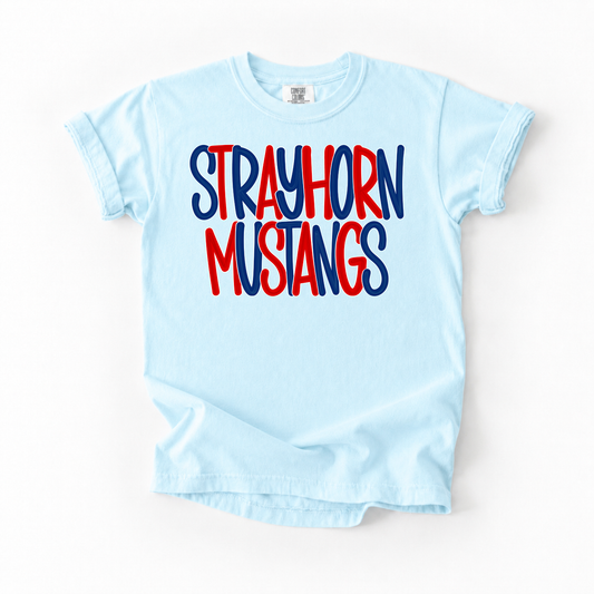 Bubble Strayhorn Mustangs Tee