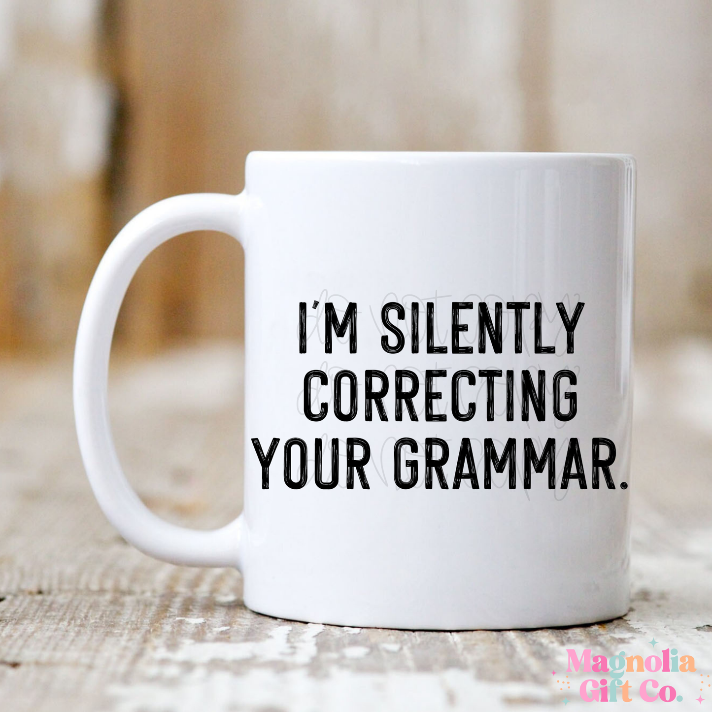 Silently Correcting Your Grammar Coffee Mug