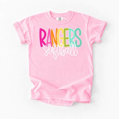 Color Pop-Rangers Softball Tee