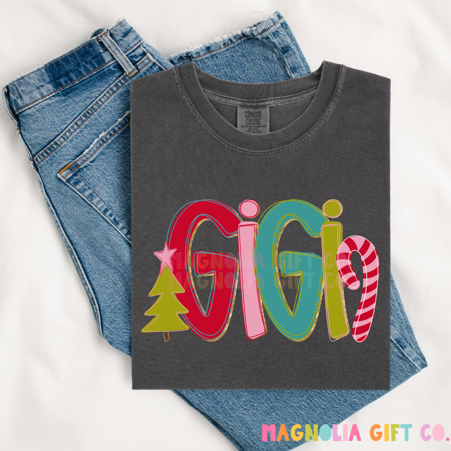 Christmas Doodle Family Title Tee