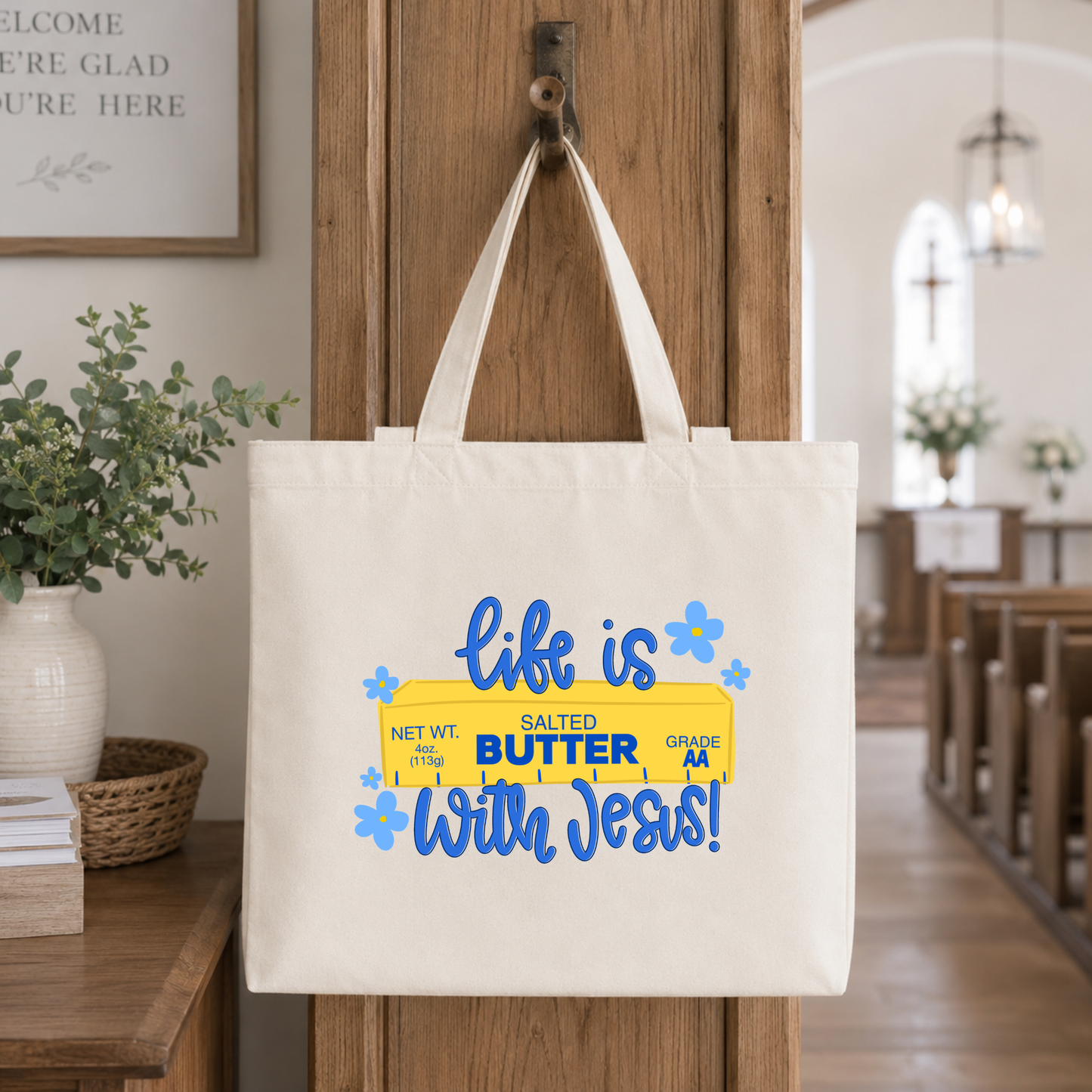 Life Is Butter Tote Bag
