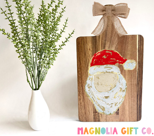 Painted Santa Cutting Board
