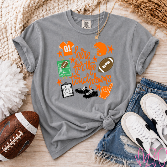 Touchdowns-Orange Tee