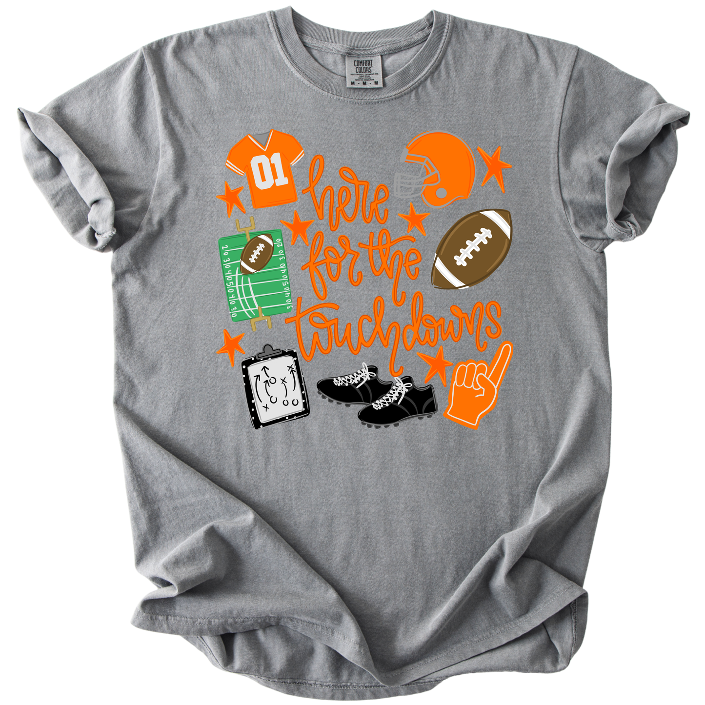 Touchdown-Orange Tee