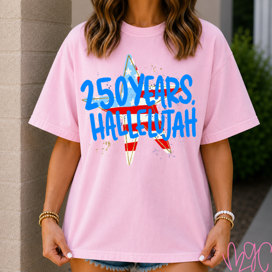 FSF-250 Years-Hallelujah (Blue) Tee