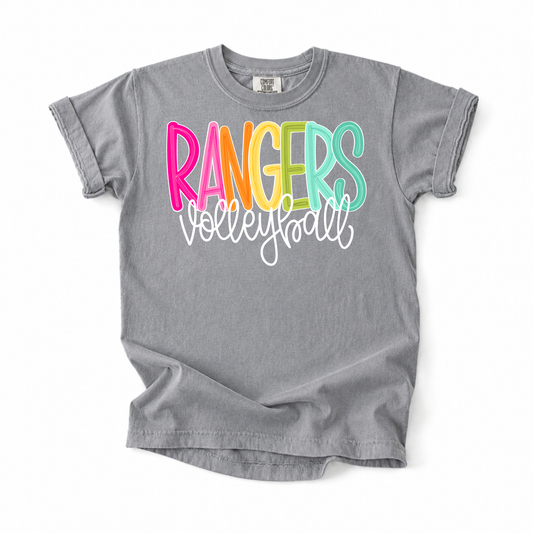 Color Pop-Rangers Volleyball Tee