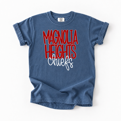 Bubble Magnolia Heights Chiefs (Crimson) Tee