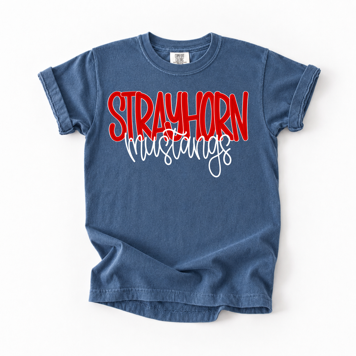Bubble Strayhorn Mustangs (Red) Tee