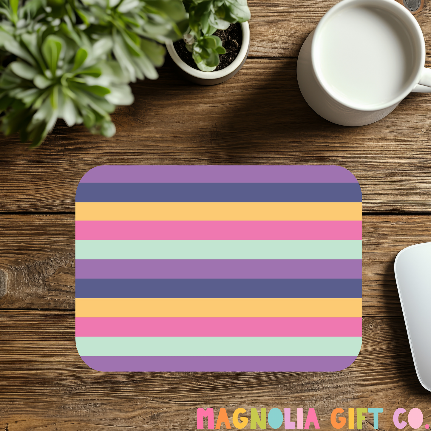 Muted Striped Mousepad