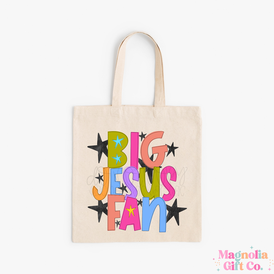 Big Jesus Fan Tote Bag