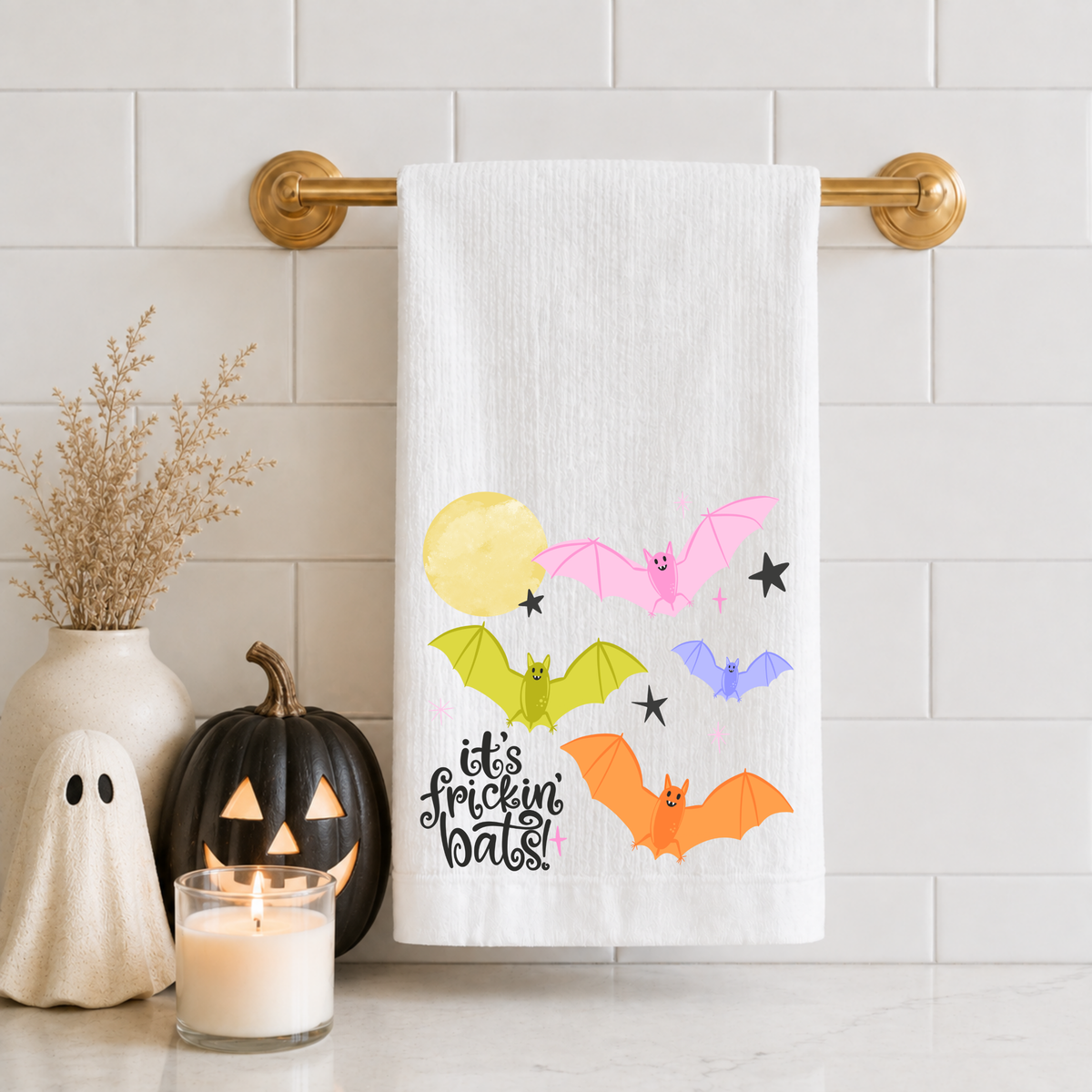 It's Frickin' Bats Tea Towel