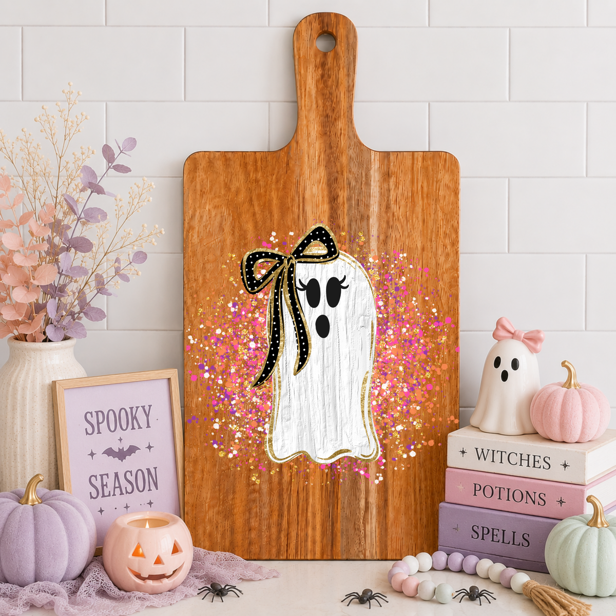 Confetti Ghost Cutting Board