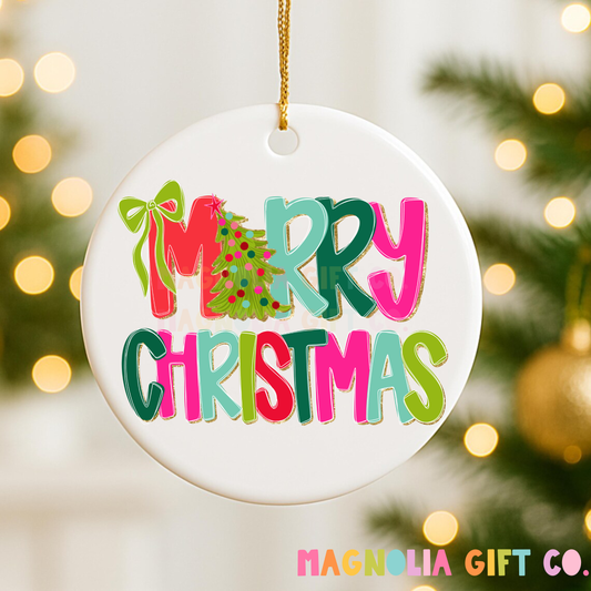 Merry Christmas Ornament