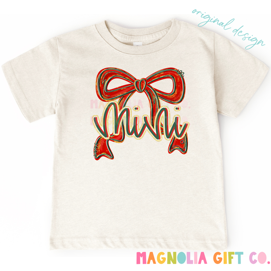 Red Bow Mini Tee
