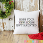 Haunted House Throw Pillow