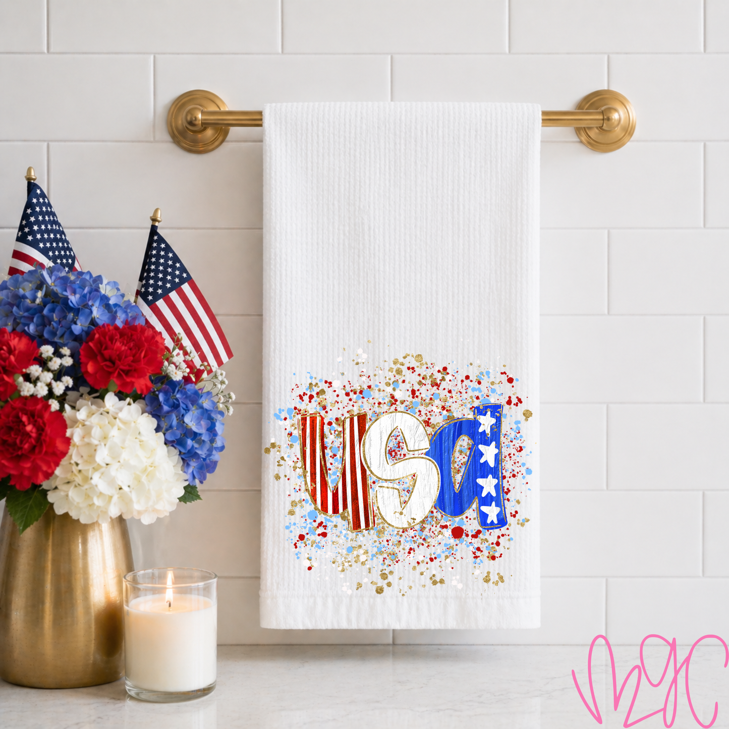 Confetti USA Tea Towel