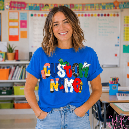 Primary Custom Name Tee